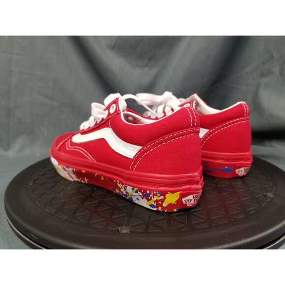 Vans Old Skool Sneakers Canvas Red White Size 13 Kids BRAND NEW IN BOX! - Picture 6 of 11